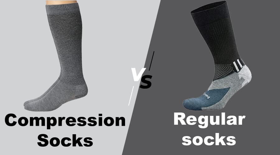 Compression Socks Vs. Regular socks