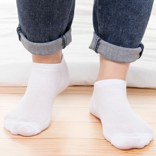White sock with jeans